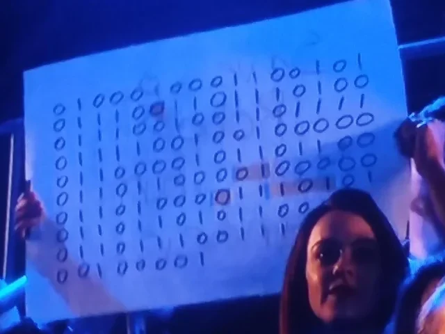 2025 NHRL World Championship destroy all humans written in binary on a sign at battlebots v0 edwy0o7s7fdz.jpg